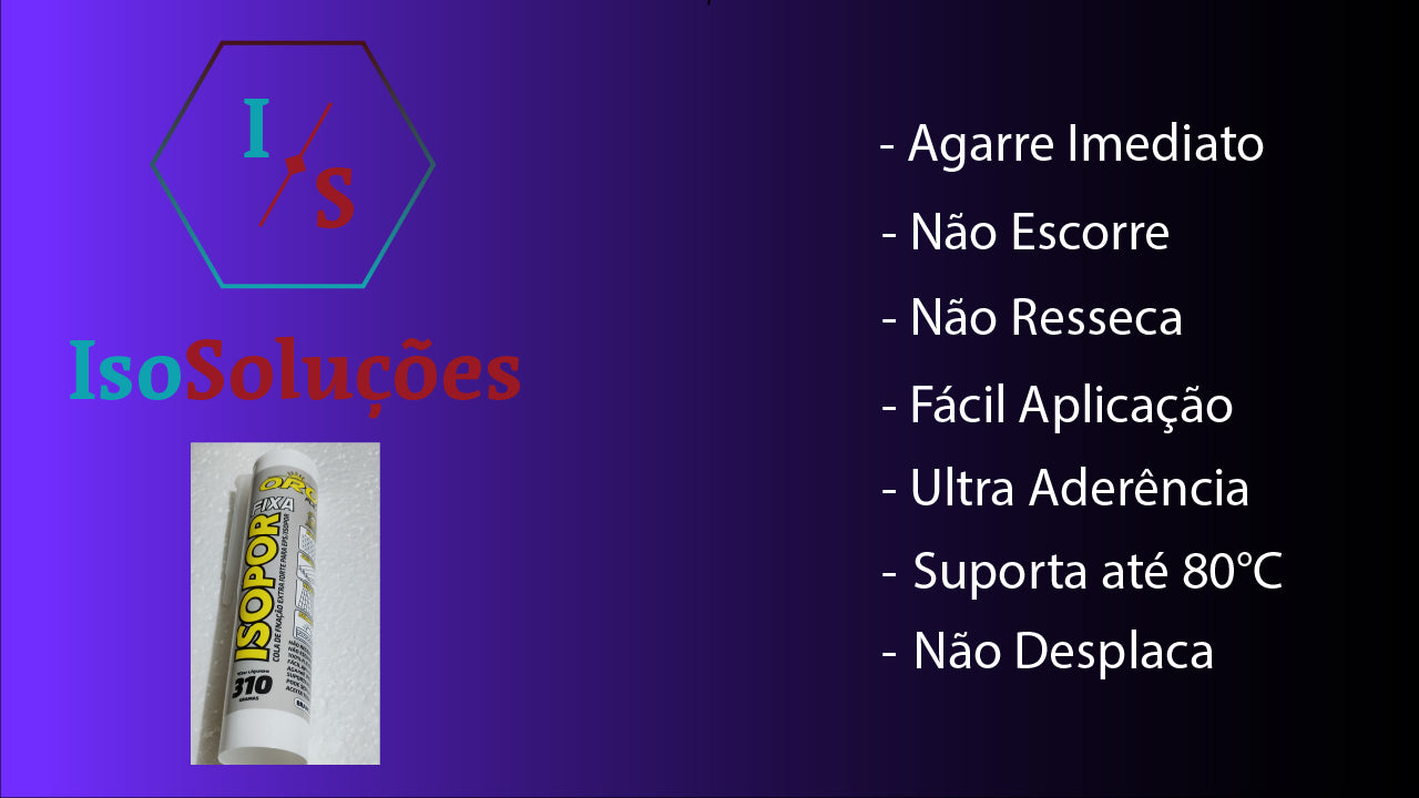 Cola de Fixação Extra Forte Para EPS/Isopor 310g Pct. c/ 4und