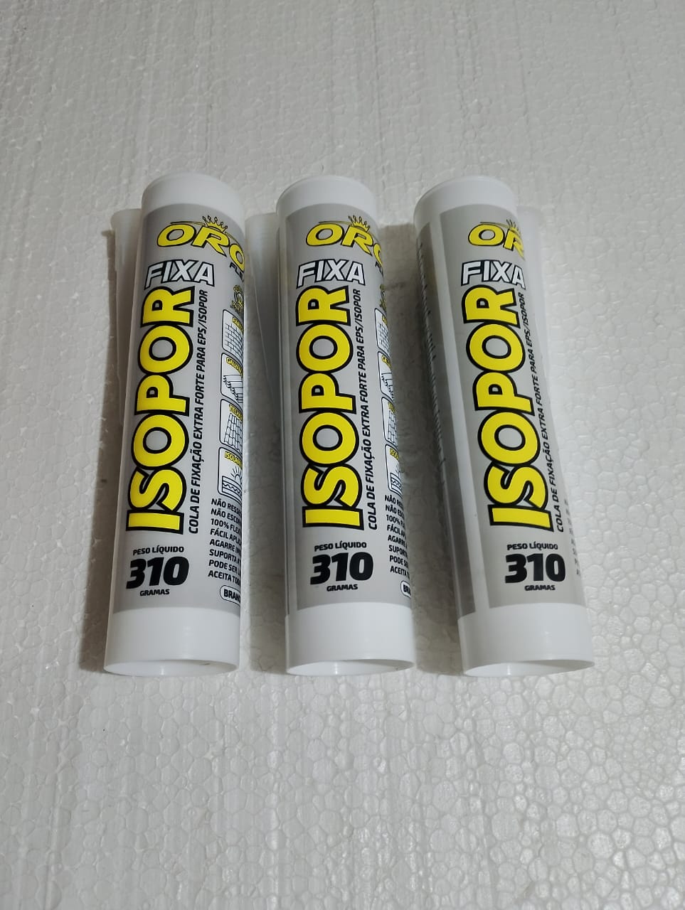 Cola de Fixação Extra Forte Para EPS/Isopor 310g Pct. c/  3und